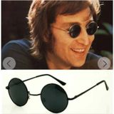 John Lennon Güneş Gözlüğü Yuvarlak Siyah Camlı