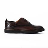 John May Erkek Oxford Ayakkabı, Klasik KA-26Y-C4627, Brown Safari, 45 Beden
