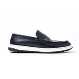 John May Erkek Oxford Ayakkabı, Klasik, Navy Safari, 43 Beden