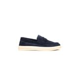 John May Erkek Oxford Ayakkabı, Klasik, Navy Suede, 43 Beden