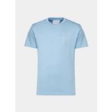 John Richmond Erkek T-Shirt, Mavi, M, UMP24031TS