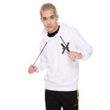 John Richmond Fermuarlı Yaka Beyaz Erkek Sweatshirt, Beyaz, M