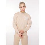 John Richmond UMA23016FE Bej Bisiklet Yaka Erkek Sweatshirt