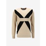 John Richmond Yarım Balıkçı Yaka Slim Fit Bej Erkek Kazak UMA23045MA