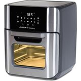 Johnson Aircooking Döner Hazne 10 Ön Ayarlı Zamanlayıcılı 12Litre Kapasiteli 1800 W Sıcak Hava Fritözü Siyah