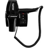 Johnson Maxifön 1600W 110V - 220V Siyah Tıraş Prizli Otel Tipi Saç Kurutma Makinesi