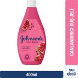 Johnson’s Adult Johnson's Vita-Rich Nar Çiçeği Canlandırıcı Duş Jeli 400ml Ferahlatan Koku ile Cilt Nemlendirici Etki