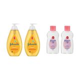 Johnson's Baby 2 Adet Bebek Şampuanı 750 ML + 2 Adet Johnson's Bebek Yağı 200 ML