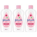 Johnson's Baby 300 ml Nemlendirici Pembe 3'lü Bebek Yağı Seti