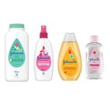 Johnson's Baby Bebek Banyo Bakım Pudra Yağ Şampuan Sprey 4lü Set