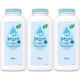 Johnson's Baby Bebek Pudrası, 200g, Klasik, %99 Doğal İçerik, 3'lü Set