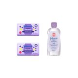 Johnson's Baby Bedtime Bebek Sabunu 125 gr, 2'li Paket + Bedtime Yağı 300 ml