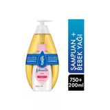 Johnsons Baby Johnson's Baby Gold Şampuan 750 Ml Bebek Yağı 200 Ml