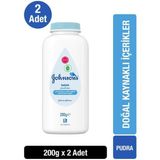 Johnson's Bebek Pudrası 200 gr 2'li Set Kolay Kullanım ile Cildinizi Nazikçe Korur