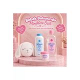 Johnson's Bebek Yağı 500 Ml + Pudra 200 G + Hafif Parfümlü Vazelin 100 Ml + Peluş Uyku Arkadaşı 4'Lü Bebek Bakım Seti
