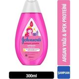 Johnson's Işıldayan Parlaklık Serisi Bebek Şampuanı 300 ml Hipoalerjenik Argan Yağı ve İpek Proteini İçerir
