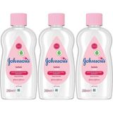Johnson'S Johnsons Baby Bebek Yağı 200Ml Nemlendirici (Pembe) (3 Lü Set)