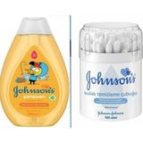 Johnsons Johnson's Kral Şakir Bebek Şampuanı 500 ml Kulak Temizleme Çubuğu 100 Adet