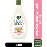 Johnson's Naturally Sensitive 395ML Losyon %99 Doğal Kaynaklı Organik Aloe Vera ve Shea Yağı İçerir