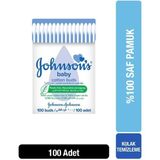 Johnson's Yumuşak Pamuklu Kulak Temizleme Çubukları, Her Yaş İçin Uygun - 100 Adet