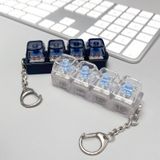 JOINCCI Yetişkinler için 2 ADET Klavye Fidget Oyuncaklar, Klavye Fidget Anahtarlık, LED Işıklı Fidget Clicker, Yayın Stresi için 4'ü 1 Arada Mekanik Fidget Klavye, Paskalya Hediyeleri, Doğum Günü