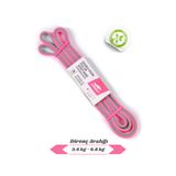 JOINFIT Direnç Lastiği ve Egzersiz Bandı Pembe-Gri XX-Light- %100 Doğal Kauçuk