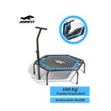 JOINFIT Katlanabilir Tutunmalı Fitness Trambolin Mavi - 150 kg Taşıma Kapasiteli