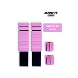 JOINFIT PRO El ve Ayak Bilek Ağırlığı Pembe 500 gr x 2 Adet | Ayarlanabilir Spor ve Fitness Ekipmanı