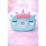 Joinkidz Unicorn Desenli Popit Oyuncaklı Silikon Kız Çocuk Mini Omuz Çanta - Mavi
