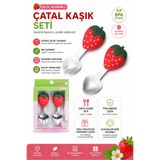 jojobebek Figürlü Premium Bebek BPA Free Kaliteli Silikon Saplı Paslanmaz Çelik Uçlu Kaşık-Çatal Seti 9+Ay