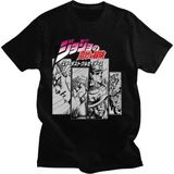 Jojos Tuhaf Macera Vintage Erkek Tişört - Siyah - XL