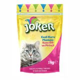 Joker Kuzu Etli Pirinçli Tam Kuru Yetişkin Kedi Maması 1 Kg (6'Li Paket)