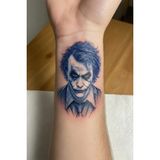 Joker Minimal Model Geçici Dövme Tattoo 1 Ay Kalıcı 24 Saat Sonra Kararan Şeffaf Tasarım