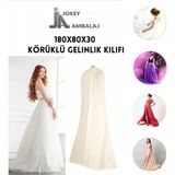 Jokey Ambalaj Fermuarlı Dolapiçi Gamboç Kıyafet,takım Elbise,abiye ve Gelinlik Kılıfı ( Ölçü-Renk Seçenekli ) - KREM-80x180cm