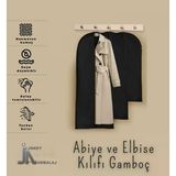 Jokey Ambalaj Fermuarlı Dolapiçi Gamboç Kıyafet,Takım Elbise,Abiye Ve Gelinlik Kılıfı ( Siyah 60X160cm)