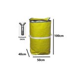 JokeyAmbalaj Ev-iş Branda Taşıma Çuvalı 50x40 100cm Fermuarlı Ve Cepli 170gr.tekstil Çuvalı- (SARI)