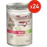 Jöleli Dana Etli Yaş Kedi Maması, 400 gr x 24 Adet, Tüm Irklar Için, Doğal, Şeker Içermez