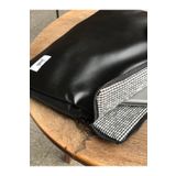 Joli Siyah Suni Deri Laptop Çantası, Macbook Air ve Macbook Pro ile Uyumlu