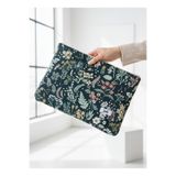 Joli Yeşil Çiçek Desenli Laptop Çantası & Evrak Çantası Macbook Air ve Macbook Pro ile Uyumlu