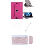 Jolita Honor Pad 20 12.1" Uyumlu Kılıf Bluetooth Klavye Dokunmatik Kalem - Pembe