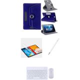 Jolita Honor Pad X8B 11'' Uyumlu 4in1 Set Klavye Mouse Kılıf Kalem Ekran Koruyucu - Lacivert