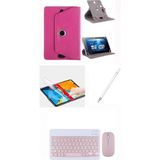 Jolita Honor Pad X8B 11'' Uyumlu 4in1 Set Klavye Mouse Kılıf Kalem Ekran Koruyucu - Pembe