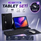 Jolita Honor Pad X8B 11" Uyumlu 4’lü Tablet Seti Klavye + Kılıf + Kalem - Siyah