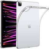Jolita iPad Pro 6. Nesil 12.9 Inç Uyumlu Şeffaf Silikon Tablet Kılıfı Kapak Renksiz M2 12.9 Inç 2022