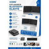 Jolita iPad Pro M4 11 2024 Uyumlu Bluetooth Mini Klavye Katlanabilir Kompakt Kablosuz