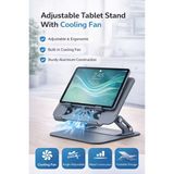 Jolita Nubia Red Magic Nova 11'' Uyumlu Fanlı Tablet ve Laptop Standı - Gümüş - Gri
