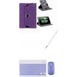 Jolita Oppo Pad 6 12.1" Uyumlu Kılıf Bluetooth Klavye Dokunmatik Kalem - Mor