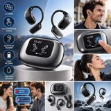 Jolita Samsung Galaxy Z Fold 6uyumlu 138 Dil Çeviri Özellikli Bluetooth Kulaklık Dokunmatik Ekranlı Open Ear Kablosuz Kulaklık - Füme - Gri