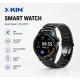 Jolita Xkin XK-W12 Erkek Akıllı Saat Metal Kordon- 46MM Klasik Tasarım - Arama Bildirimli Premium Watch - Siyah