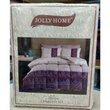 Jolly Home 4 Mevsim Çift Kişilik Kapitoneli Nevresim Takımı-Sima Gül Kurusu - 200 x 220 cm